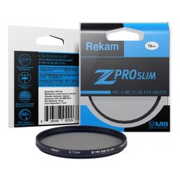 Тонкий поляризационный светофильтр Rekam Z PRO SLIM CPL MC 72 мм.