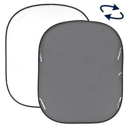 Фон складной Plain 1.8 x 2.15м белый/серый