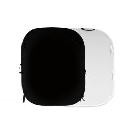 Фон складной Plain 1.5x1.8м Черный/Белый