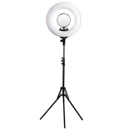 Кольцевой осветитель Tolifo R-48B Lite SMD LED (3200-5600К) Розовый