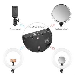 Кольцевой осветитель Tolifo R-40B Lite LED (3000-5600К) Чёрный