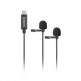 Двойной петличный микрофон Boya BY-M3D с разъемом USB Тype-C