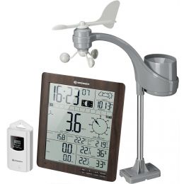 Метеостанция Bresser ClimaTemp XXL в корпусе под дерево
