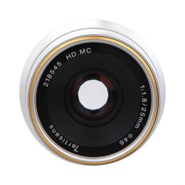 Объектив 7Artisans 25mm F1.8 Fuji (FX Mount) Серебро